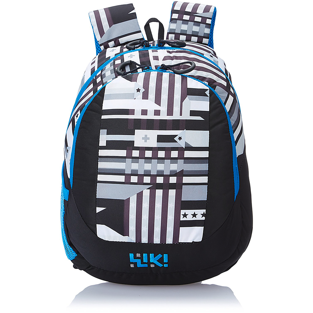 wildcraft men black printed rucksack